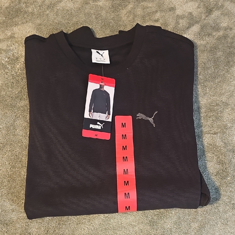 Puma Black Crew Neck Shirt